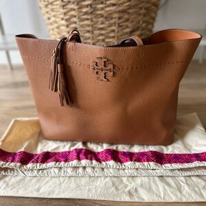 Tory Burch McGraw Leather Tote (older w/tassel)
